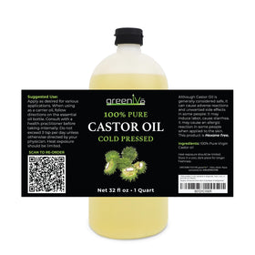 GreenIVe close-up of thick castor oil texture highlighting rich viscosity