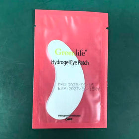 GreenLife hydrogel texture close-up highlighting moisturizing aloe collagen