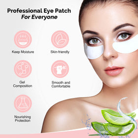 GreenLife pads in use under lashes improving application control