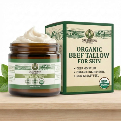 Greenstead Naturals jar front view showing product name and size for clear identification and trust