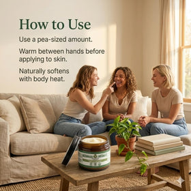 Greenstead Naturals lifestyle bathroom shelf display suggesting daily ritual and clean storage