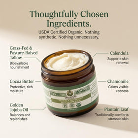 Greenstead Naturals 2 oz jar next to a coin for size comparison and portability benefit