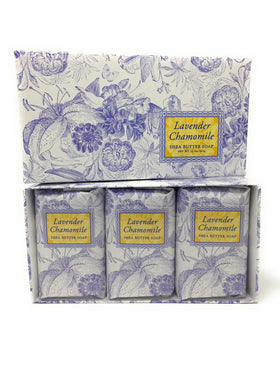 Greenwich Bay Trading Co. soap lifestyle in bathroom showing bar on dish creating relaxing routine