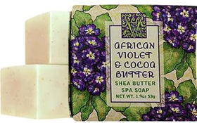 Greenwich Bay Soap gift display in a bathroom setting showing stylish gifting and hosting use