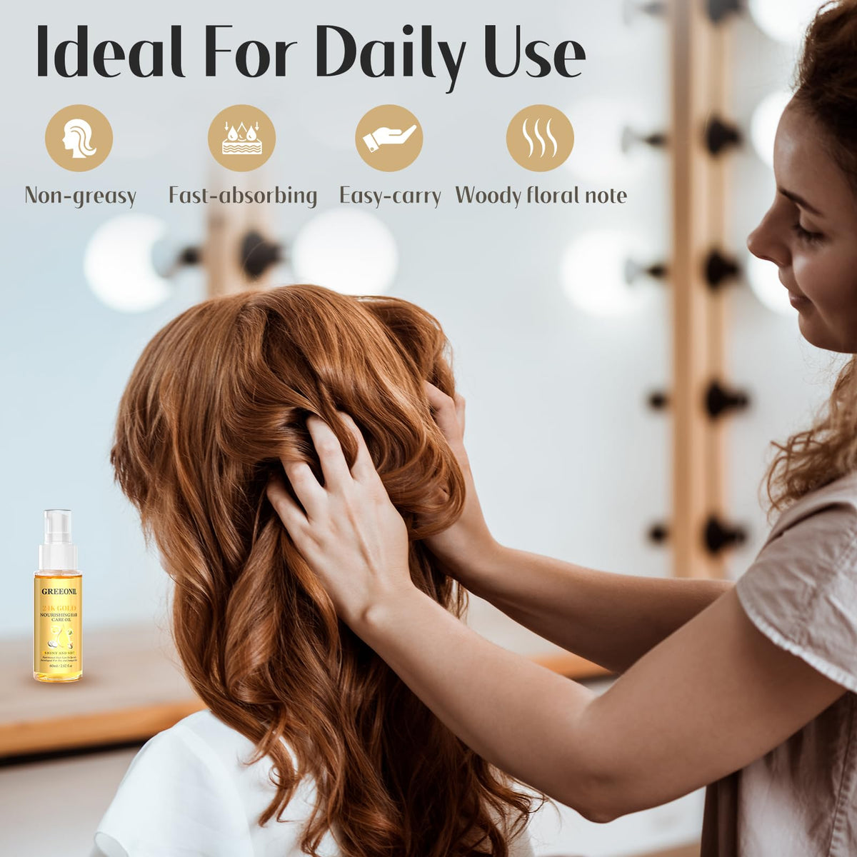 GREEONIL ingredients argan coconut olive showcasing natural nourishment