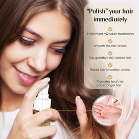 GREEONIL oil texture drop highlighting smooth finish and shine benefit