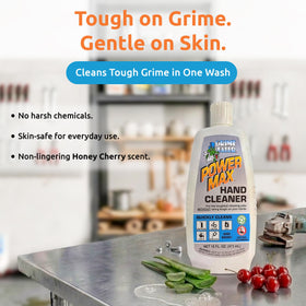 Grime Eater bottle beside tools highlighting portability and fit