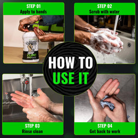 Grip Clean bottle on workshop bench showing professional use