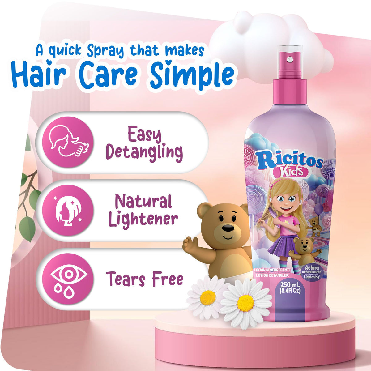 Grisi Ricitos lotion texture on hand highlighting gentle, lightweight feel