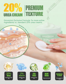 Grocerism close-up of cream texture demonstrating smooth spreadability and moisture