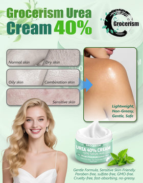 Grocerism cream on bathroom shelf suggesting daily care routine convenience