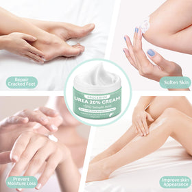 Grocerism cream in bathroom lifestyle scene showing nightly foot care routine