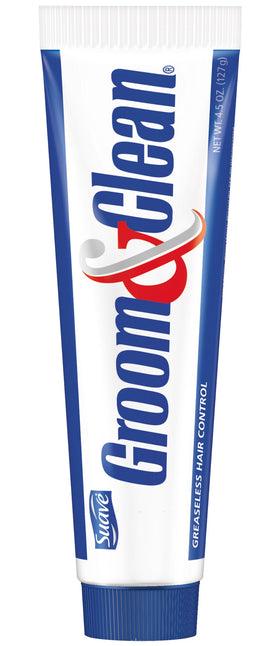 Groom & Clean front tub showing label and 4.5 oz size for easy identification and value