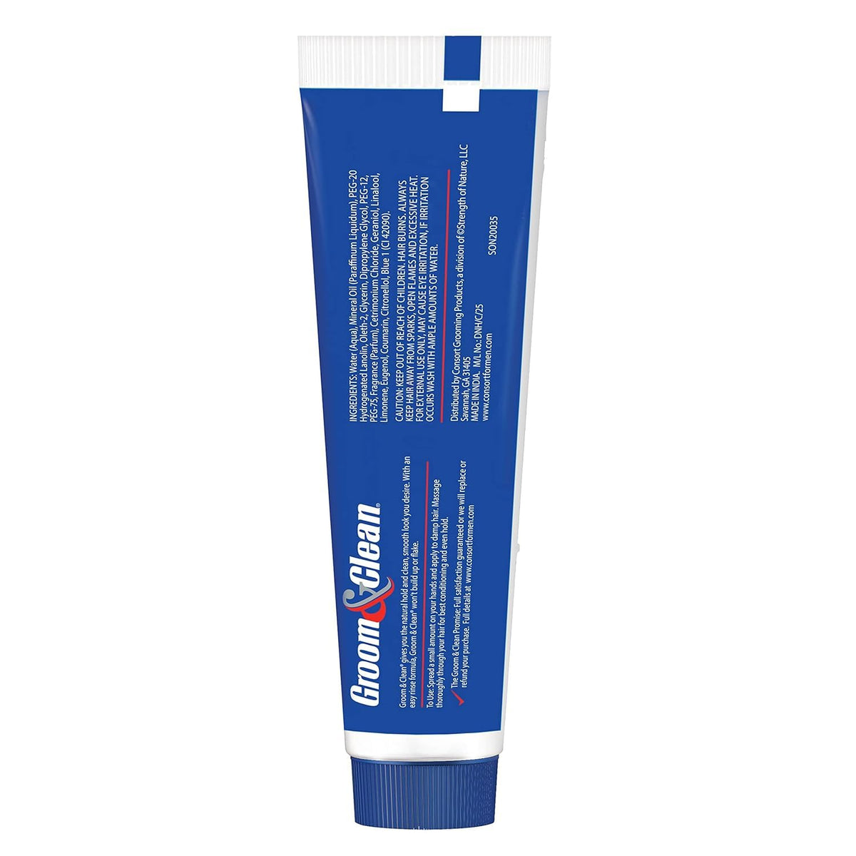 Groom & Clean tube inside travel bag indicating on-the-go use