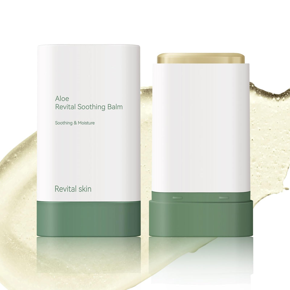 Grospe front packaging showcasing clean organic aloe branding and portable stick