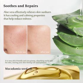 Grospe gel texture close-up showing clear lightweight gel and fast absorption