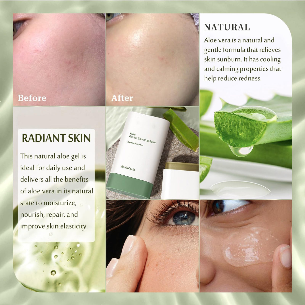 Grospe stick open being applied directly for mess-free targeted soothing