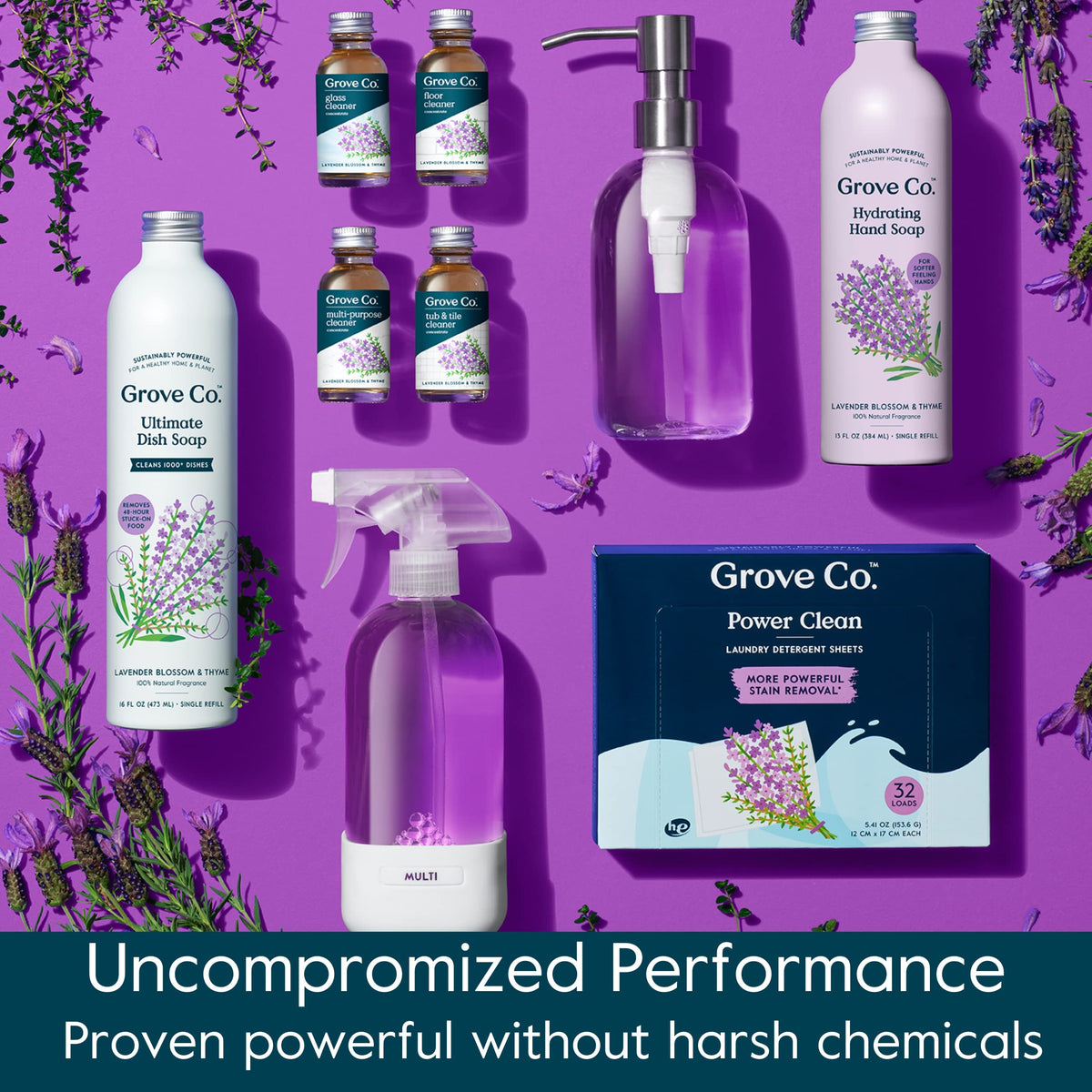 Grove Co. handwashing at kitchen sink showing everyday use and odor-neutralizing benefit
