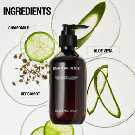 Grown Alchemist open cap and label detail showing ingredient transparency benefit
