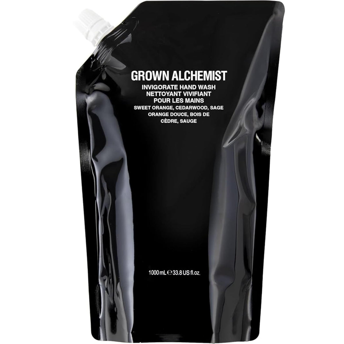 Grown Alchemist front packaging showcasing premium refill and calm aesthetic