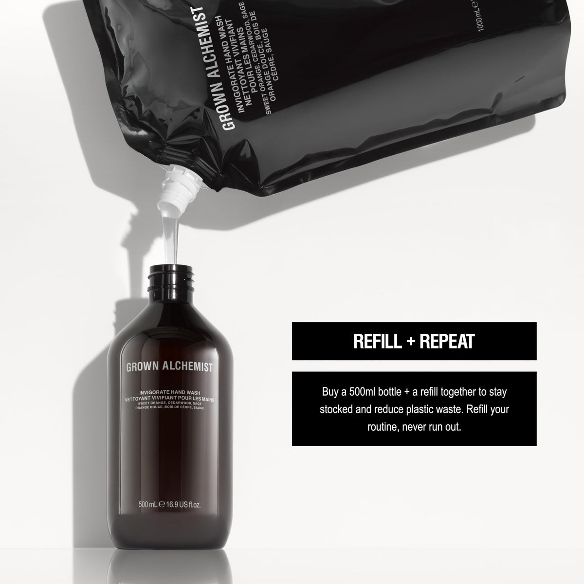 Grown Alchemist raw sage orange cedarwood ingredients conveying invigorating scent