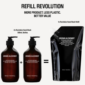 Grown Alchemist tangerine, ylang ylang and cedarwood ingredients conveying spa-like aroma