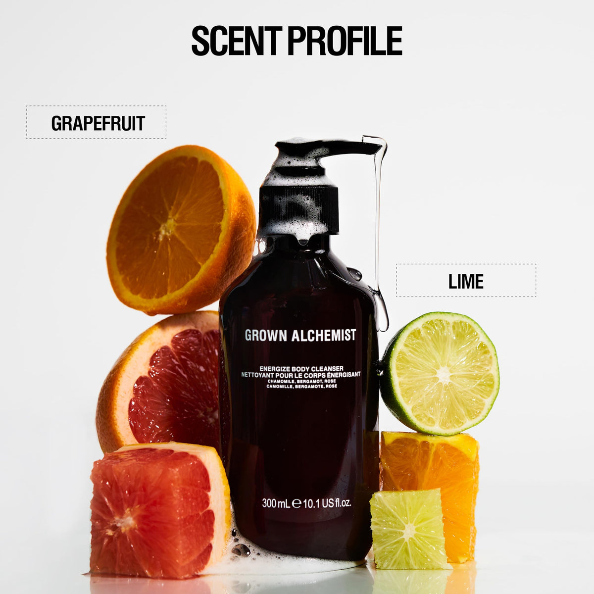 Grown Alchemist size comparison in hand illustrating 500 ml value and lasting supply