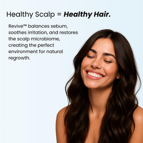 GROWPLEX ingredients display with rosemary and coffee beans highlighting scalp boost