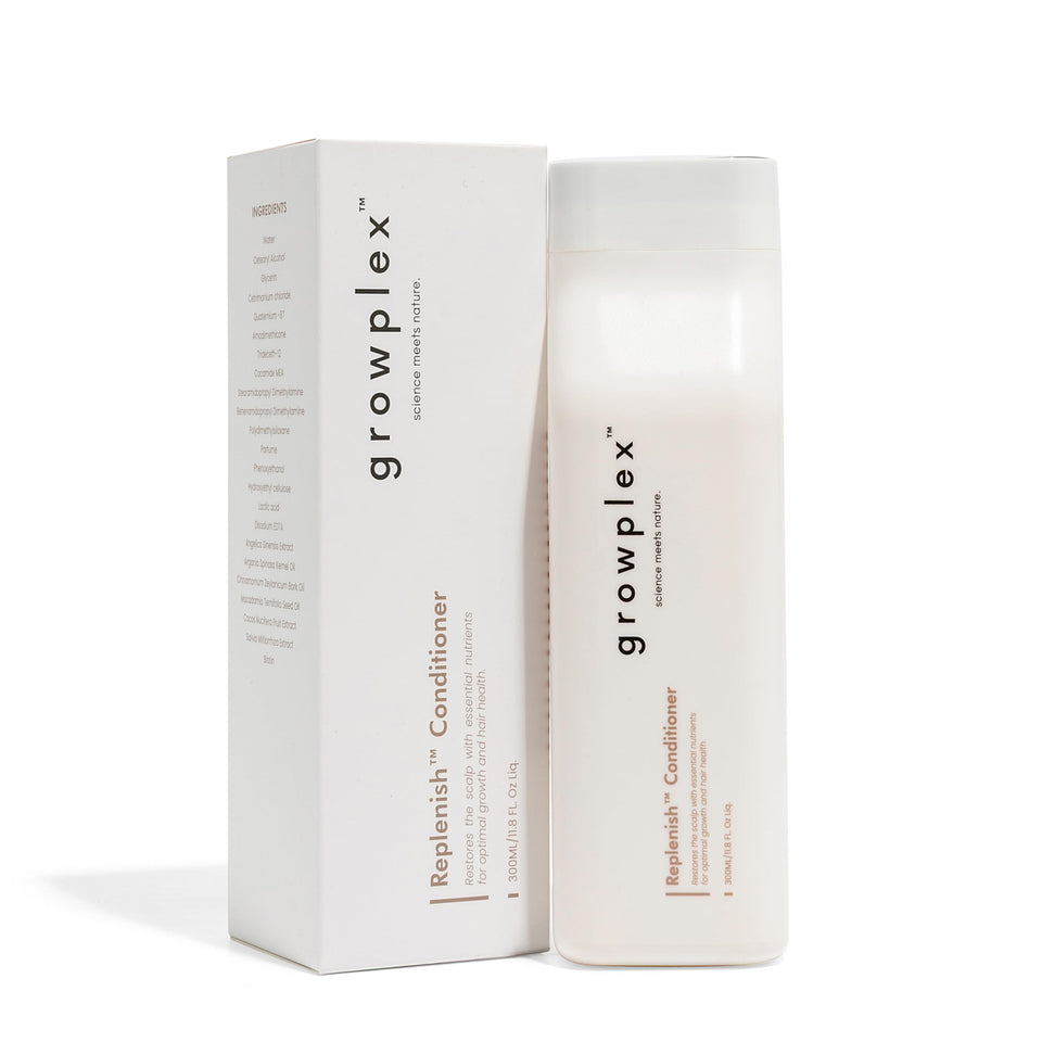 Growplex front packaging showing 250ml bottle and label benefits