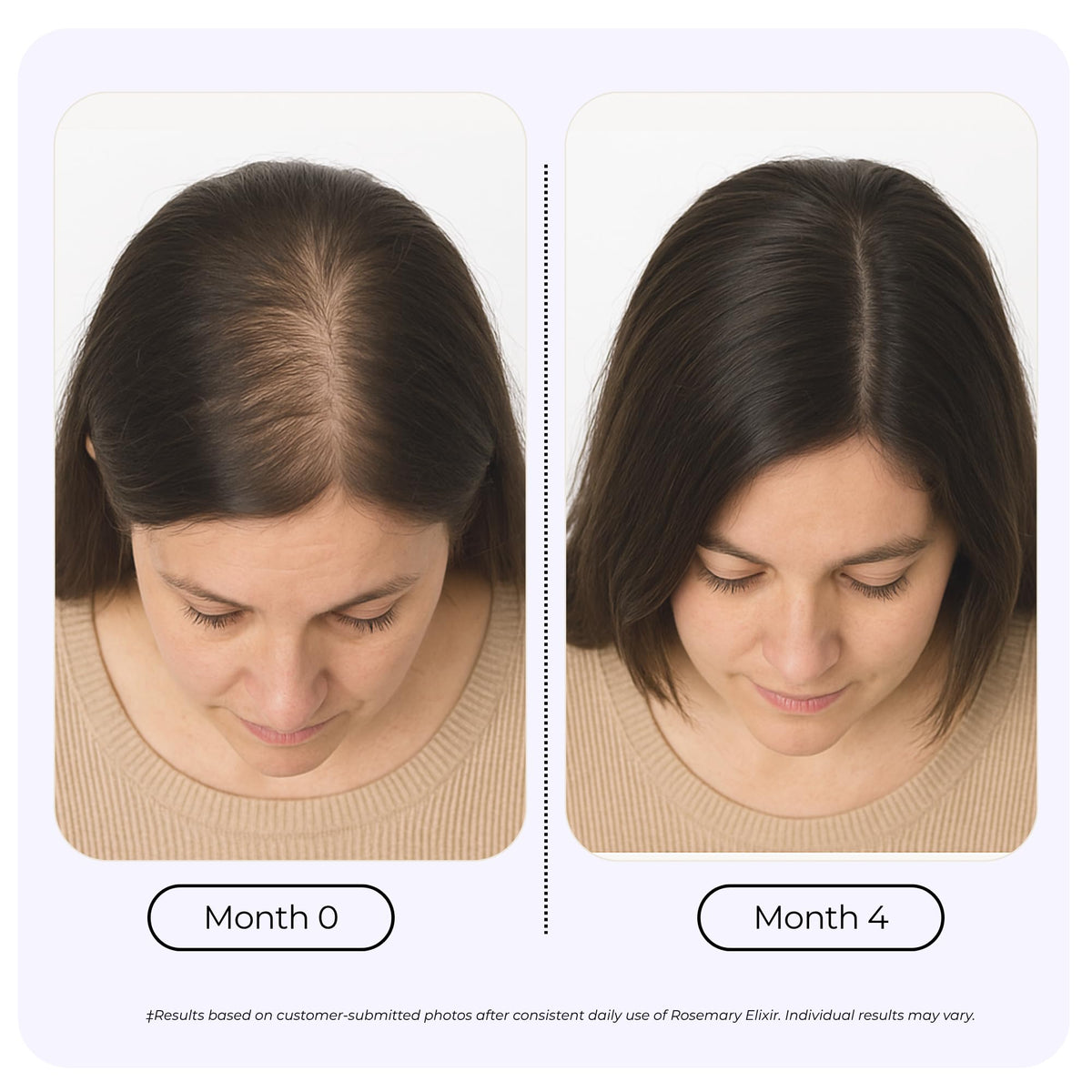 GROWPLEX rosemary elixir applied to fingertips for scalp massage, shows controlled easy application