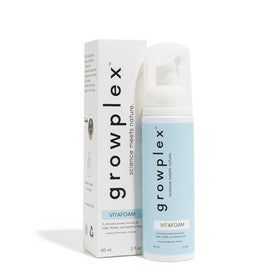 GROWPLEX front packaging showing product and benefits for visible regrowth