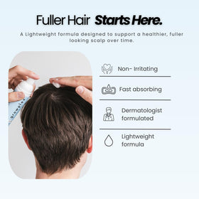 GROWPLEX in a bathroom routine setting showing easy daily use and quick dry