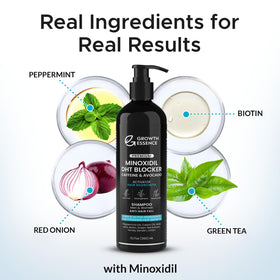 Growth Essence back label close-up listing ingredients and directions