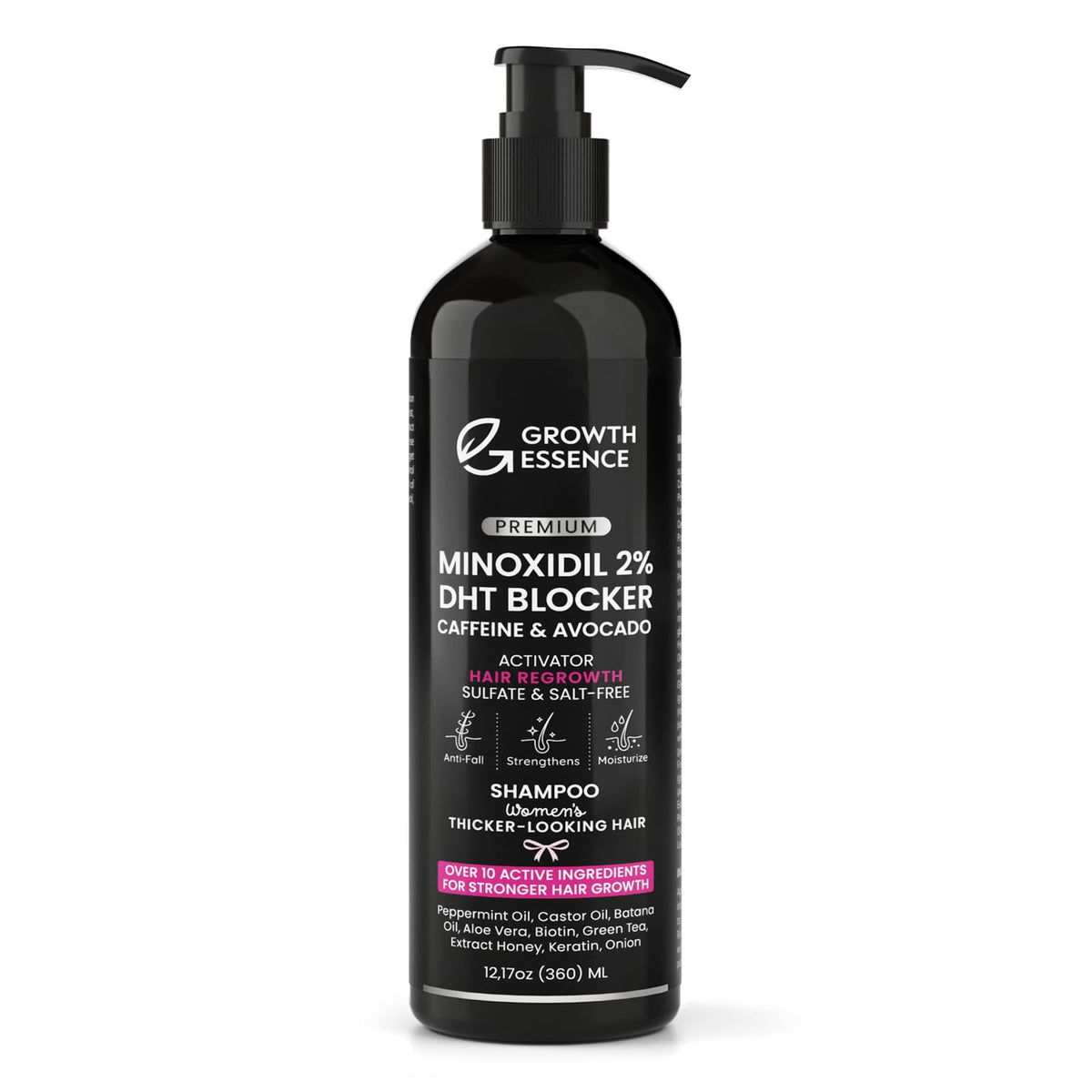 Growth Essence front packaging showing bottle and label for clear identification and trust