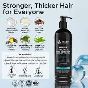 Growth Essence creamy lather texture demonstrating gentle cleansing