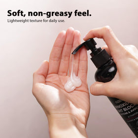 Growth Essence on bathroom shelf in lifestyle setting suggesting daily routine integration