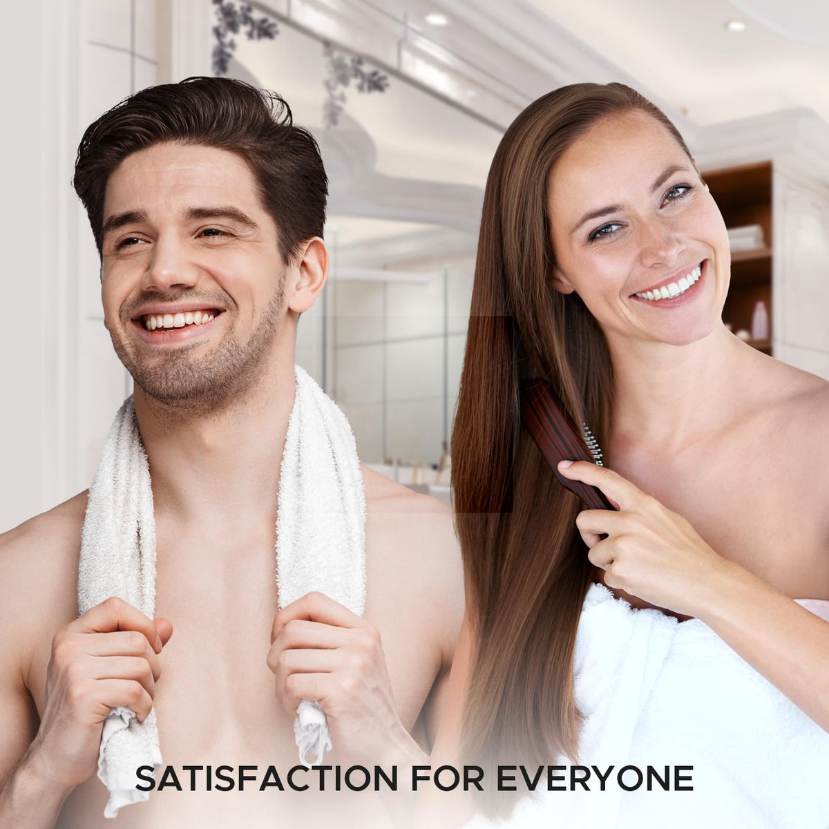 Growth Essence man massaging scalp with shampoo for improved manageability