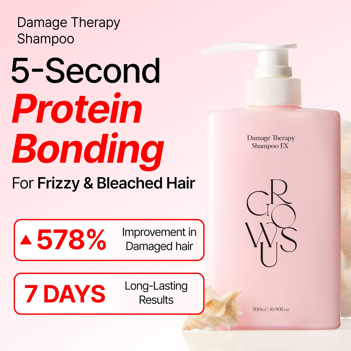 GROWUS label close-up highlighting key ingredients and clarity