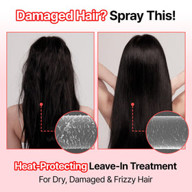 GROWUS spray mist in hand for quick application and detangling benefit