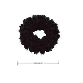 grutyopkn scrunchie in a high ponytail demonstrating secure hold and comfort