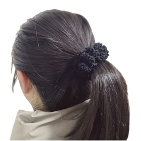 grutyopkn scrunchies on vanity with outfit showing versatile neutral tones