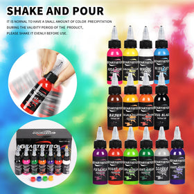 GTARTISTOO ink swatches on paper showing color range and saturation benefit: palette clarity