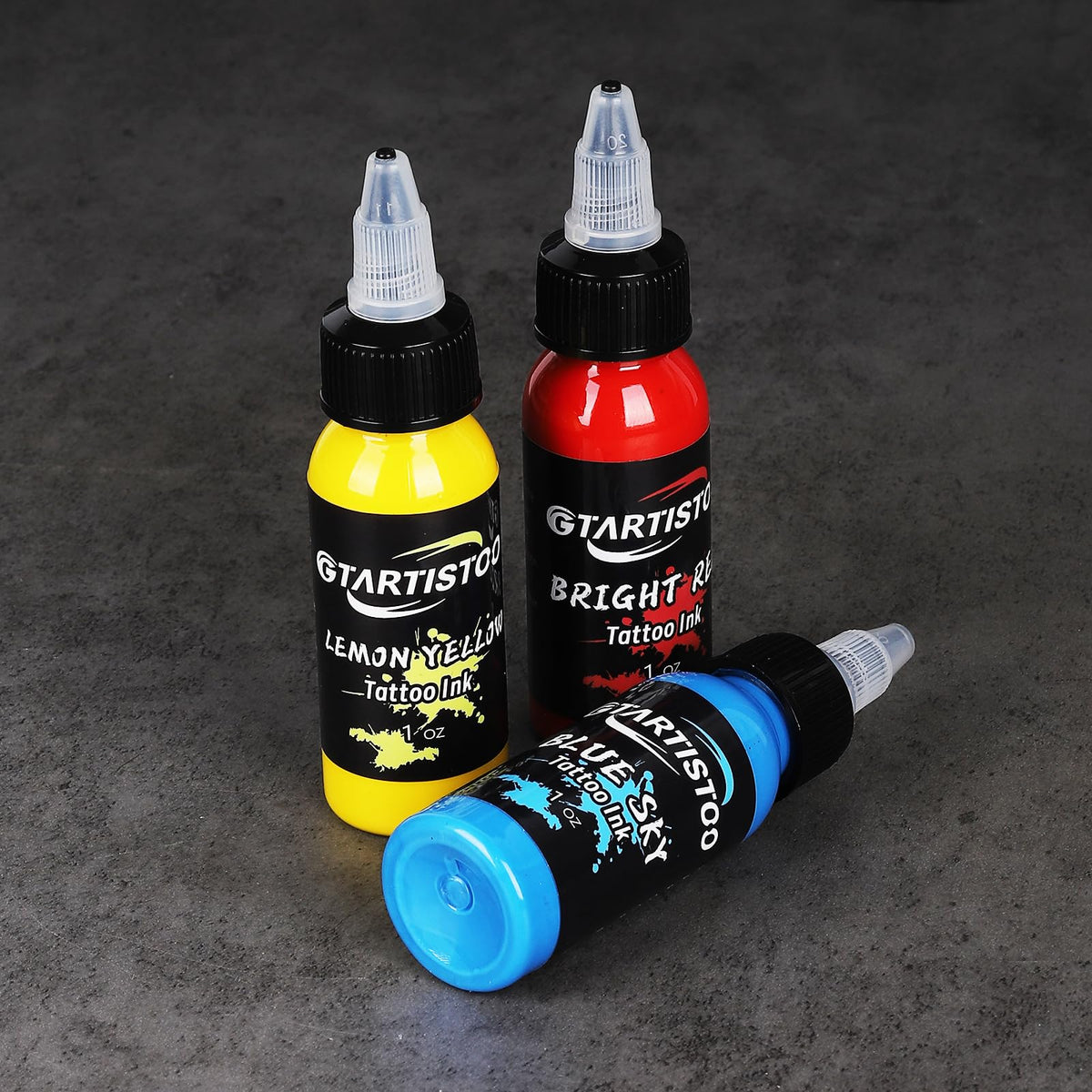 GTARTISTOO ink drip texture close-up showing smooth viscosity benefit: easy shading