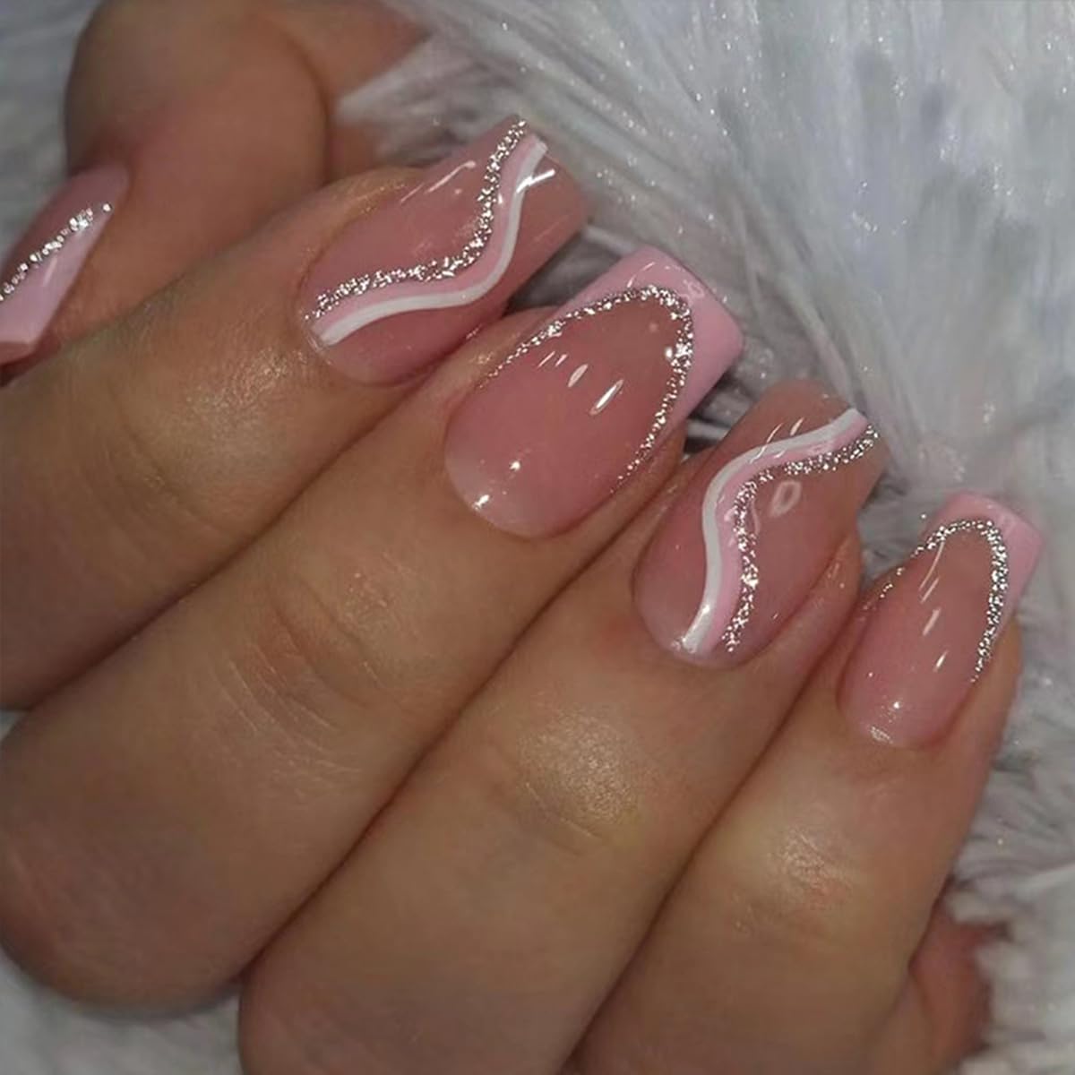 GUFUGU lifestyle shot at party showing polished manicure for special occasions