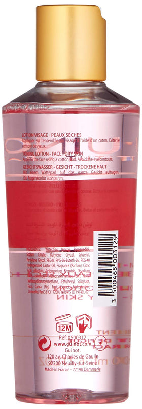 Guinot Hydra Beaute lotion pouring texture close-up illustrating gentle, hydrating formula