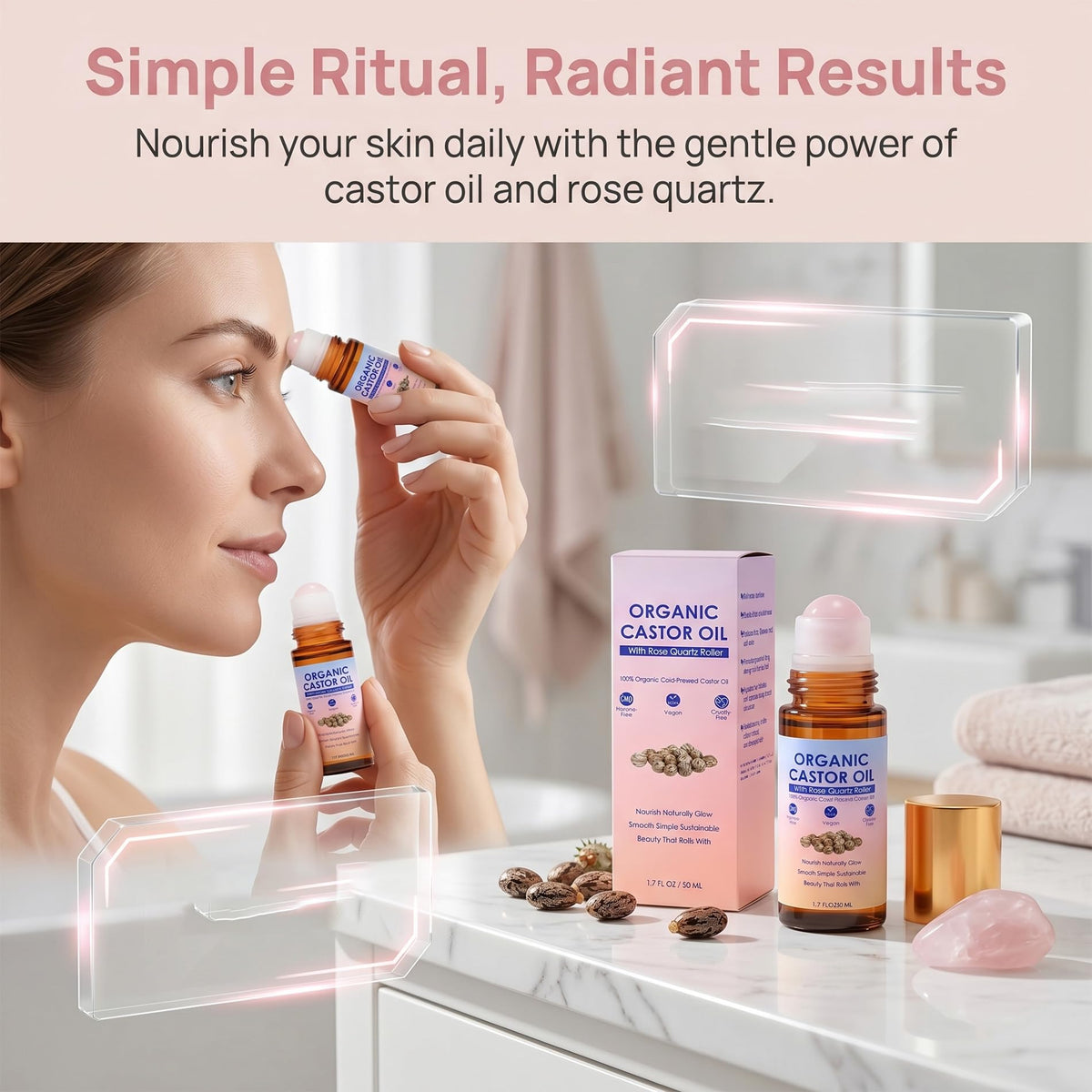 guluxly roller held in hand to show size and portable scale for on-the-go use