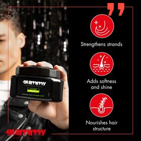 Gummy application on hands showing easy spread and control