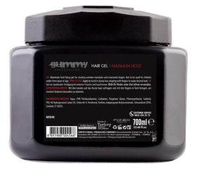 Gummy close-up gel texture clear sheen demonstrating smooth non-flaking finish
