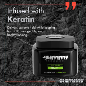 Gummy curly define application on damp hair for defined frizz-free curls