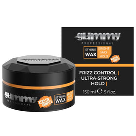 Gummy front packaging 150ml showing product and benefit of strong hold